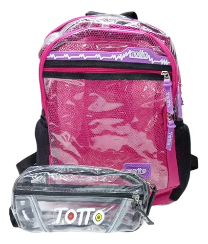 Bolsos transparentes totto sale