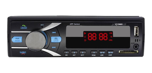 Som automotivo Cinoy YN-RAD40680 com USB, bluetooth e leitor de cartão SD