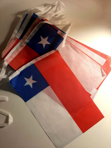 Banderines Guirnaldas Tela Banderas Chilenas Fiestas Patrias