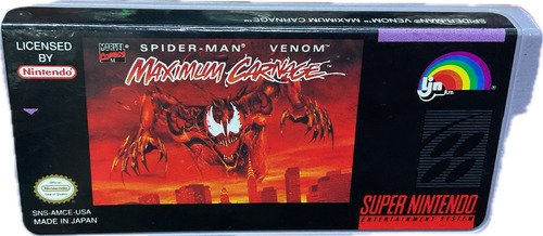 Spiderman And Venom Maximum Carnage Snes Original (Reacondicionado)