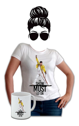 Camiseta Basica Mujer Estampada Fredy Mercure Gratis Mug