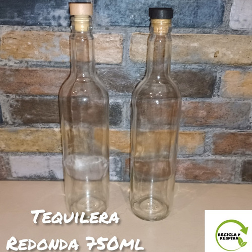 Lote De 50 Pzas Botella Tequilera 750 Ml