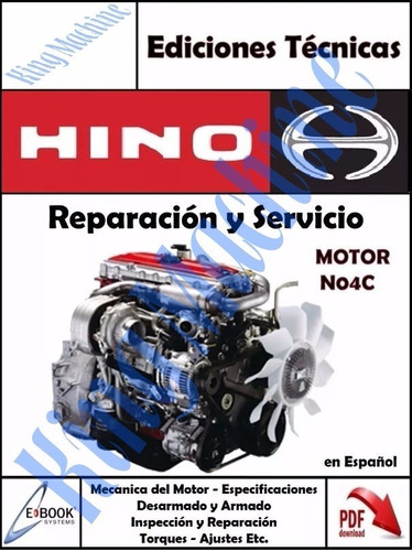 Manual De Taller  Reparacion Motor Hino N04c Español *