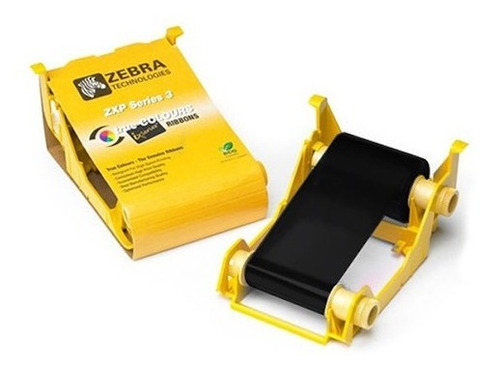 Imagen 3 de 6 de Ribbon Zebra Zxp3 1000 Imagenes Zxp Series 3 Negro