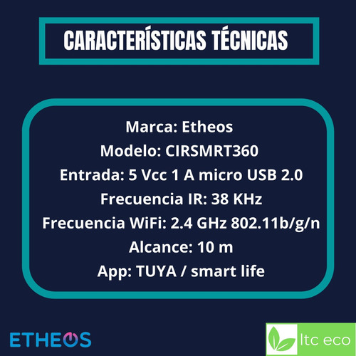 Imagen 5 de 10 de Control Remoto Universal Smart Wifi Ir Tv Aire Acondicionado