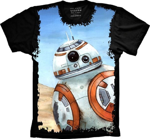 Camiseta Plus Size Filme Star Wars Bb8