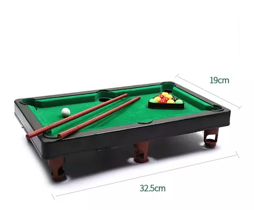 Mini mesa de bilhar com bolas de jogo, Snooker Bilhar Playset