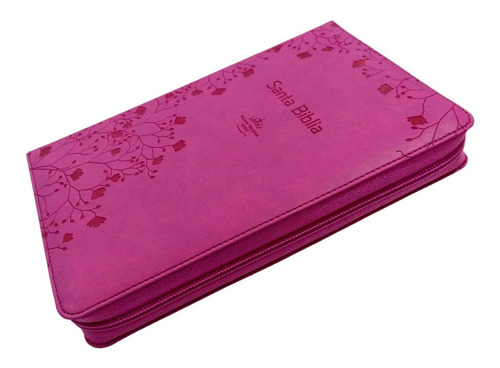 Imagen 7 de 8 de Biblia Rvr60 Letra Grande Color Rosa Con Cierre E Índice