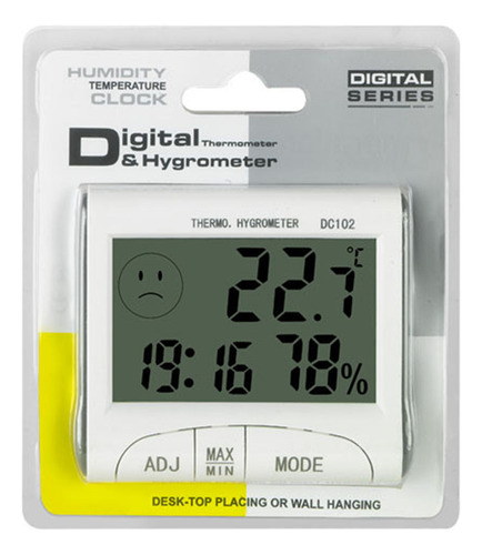 Higrómetro Digital Dc102 Para Escritorio, Termómetro, Termóm
