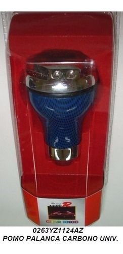 Pomo De Palanca Universal Negro,rojo,azul Con Carbono