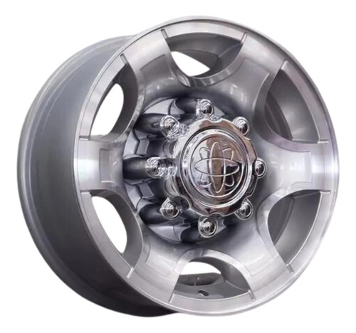 01 Unid.roda Ford F250 Xlt Aro 16 8x170 C/ Calota Mod. Orig Cor Prata Com Diamante