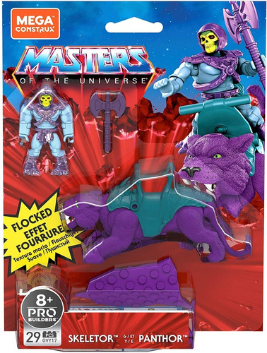 Skeletor & Flocked Panthor Mega Construx Masters Motu Ugo 