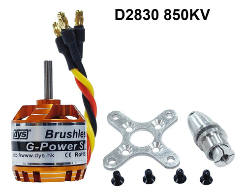 Dys D2830 750kv/850kv/1000kv/1300kv Motor Outrunner Sin Esco