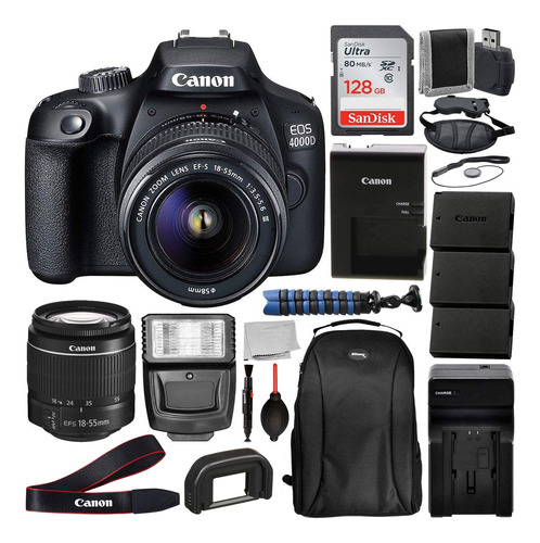 Canon Eo Dslr Camara Ef In Lente Deluxe Accesorio Bundle