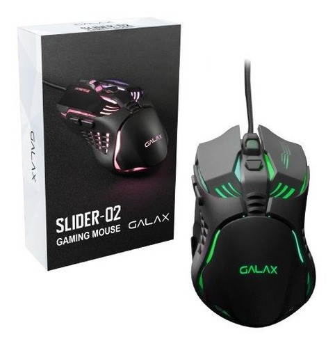 Mouse Gamer Galax Slider Series Sld-02 3200dpi Rgb 6 Botões Cor Preto