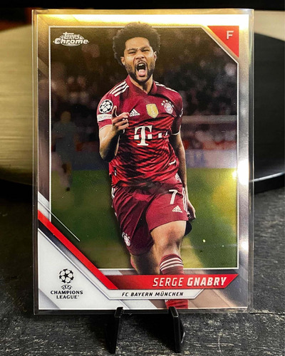 Serge Gnabry Tarjeta Topps Chrome  Bayern Munich