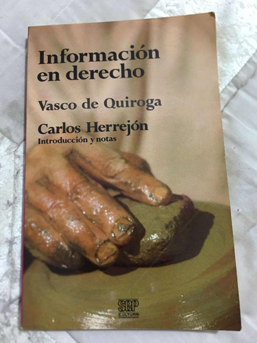 Información En Derecho Autor Vasco De Quiroga Editorial Sep
