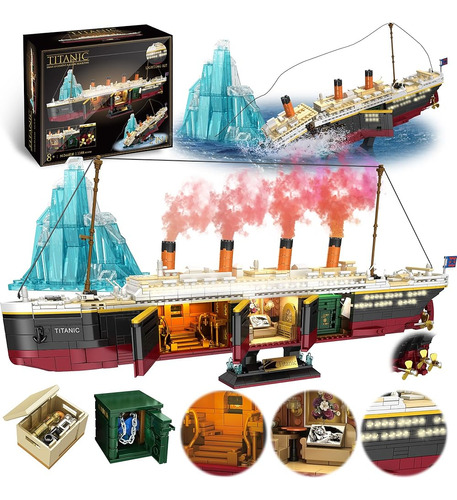 Zylvoxia Titanic Building Set Compatible Con Lego, 2288 Pcs 