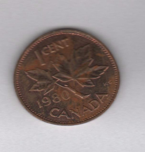 Canadá Moneda De 1 Centavo Año 1980 Km 127 - Excelente