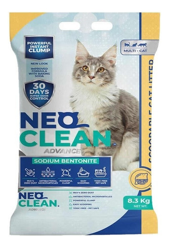 Arena sanitaria para gato Neo Cean x 8.3kg de peso neto