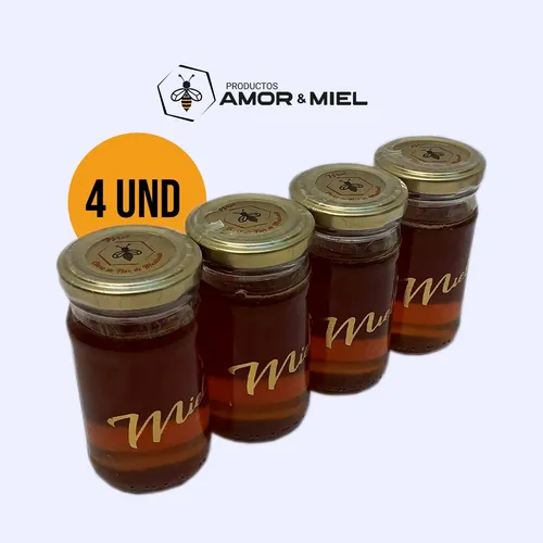 comprar Miel Cruda De Abeja 280g Amorymiel 4 Unidades