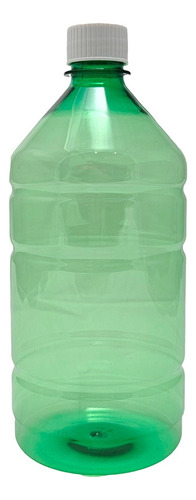 Botella Pet 950cc Verde Uso Industrial Limpieza Tapa Rosca 2 Natural