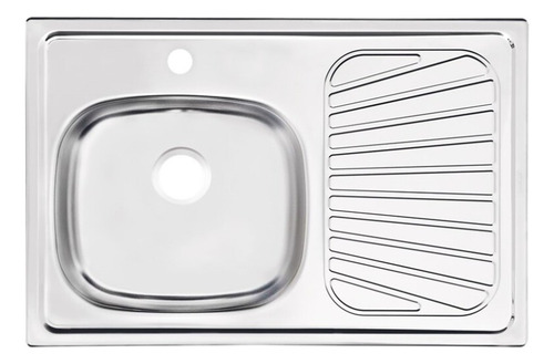 Fregadero De Empotrar Tramontina Standard 80x52x12.5 Cm Color Plateado
