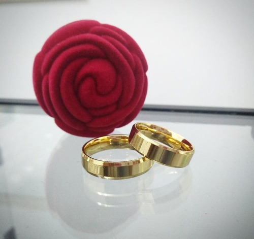 Alianças Banhadas A Ouro (10, 16)