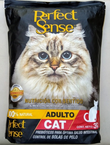 Imagen 4 de 6 de Croqueta Perfect Sense 3kg 100% Natural Contra Bola De Pelos