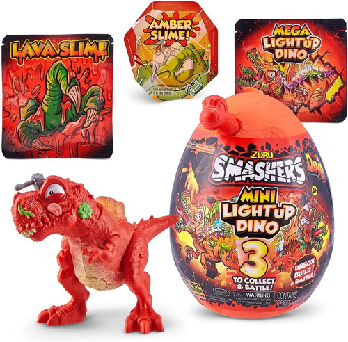 T-rex  Smashers Light Up Dino Mini Huevo Surpresa