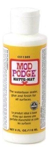 Pegamento Sellador De Base Agua Mod Podge Y Acabado Mate Mat