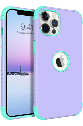 Funda Bentoben Para iPhone 12 Pro Max Purple N Aqua