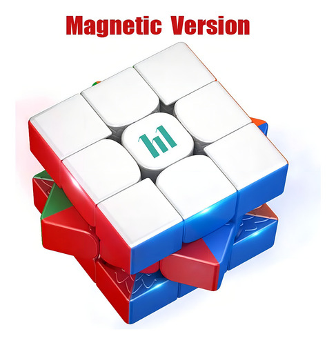 Cubo mágico magnético profesional de 3 x 3 x 3 x 3 pulgadas, marco sin adhesivo, color Huameng YS3m