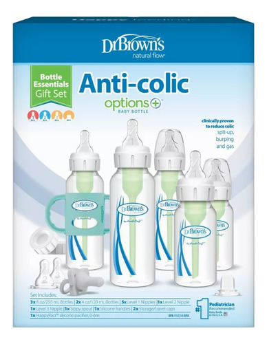  Dr. Brown's Natural Flow Options+ Anticolicos 5 Teteros