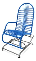 Comprar Cadeira De Balanço Molas Poltrona Do Papai De Fio Varanda Jardim Area Lazer Alpendre Poltrona Cor Azul
