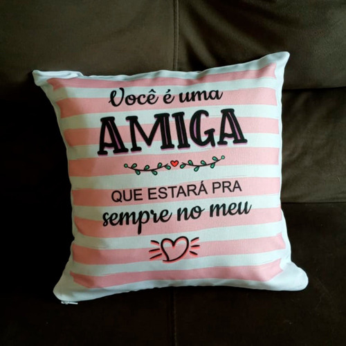 Almofada Personalizada Amiga No Coração - Amizade