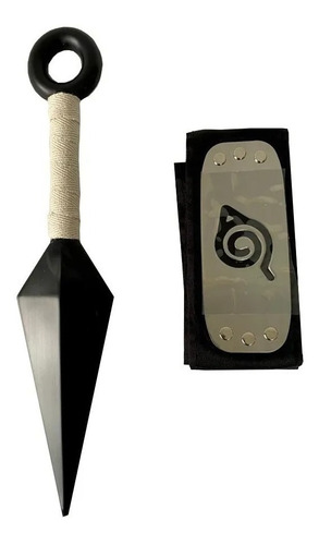 Imagen 2 de 2 de Set Shinobi Naruto (kunai+bolso+banda+shuriken) Envio Gratis