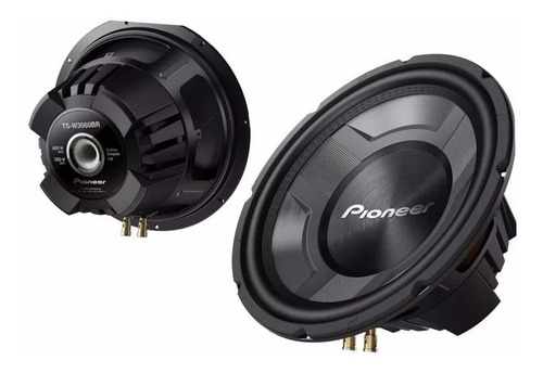 Kit 2 Subwoofer Pioneer 350w Rms 12 Polegadas W3060 Grave