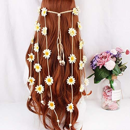 Diadema De Dama Diadema De Girasol Flor Margarita Hippie Ind