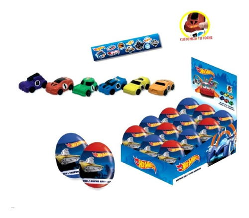 Huevo Sorpresa Hotwheels X12 Unidades