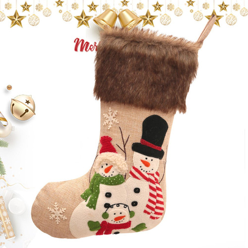 Bolsas De Regalo De Calcetines De Papá Noel Navideños Bolsas