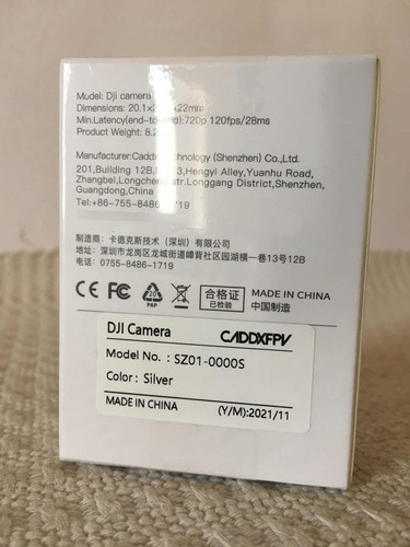 Câmera Dji Fpv Air Unit Avulso - Somente A Camera Caddx Novo