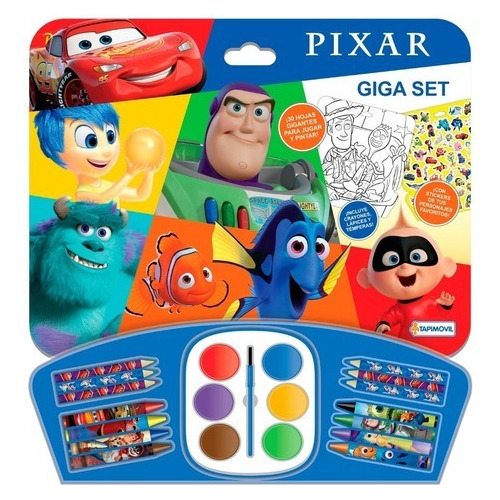 Pixar Set Arte Pintura Disney Producto Original+ Packaging!!