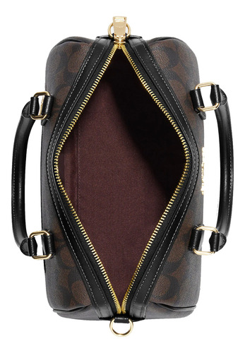 Bolsa Cruzada Coach Original Rowan Satchel Signature Canvas