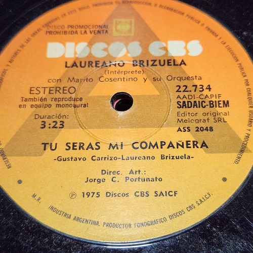 Simple Laureano Brizuela Discos Cbs C10