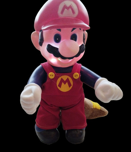 Super Marios Bros Figura De 30 Cm De Alto Con Luz Y Sonido