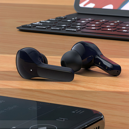 Audífonos Inalámbricos Bluetooth Screen Digital Tws Color Bright Black