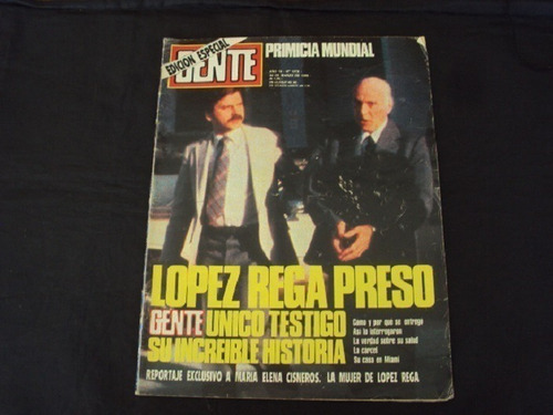 Revista Gente # 1078 (20/03/1986) - Tapa Lopez Rega Preso