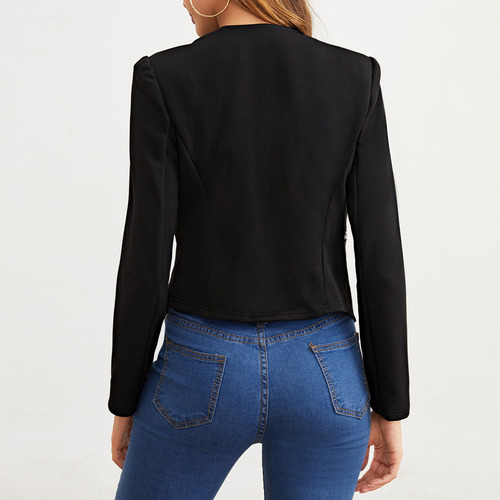 Saco Blazer Mujer Juvenil Chaqueta Informal Con Cremallera