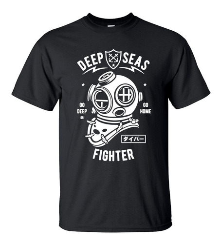 Playera Buzo Marino Deep Seas Ve Profundo O A Casa Art M2331